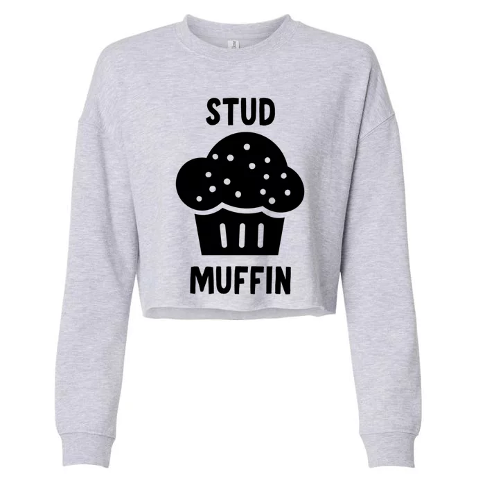 Stud Muffin Gift Cropped Pullover Crew