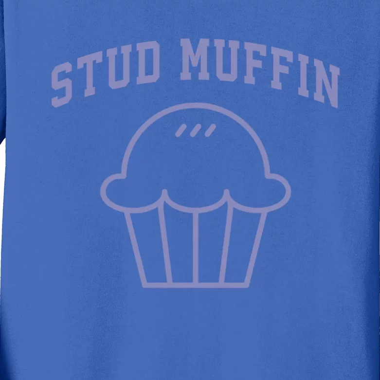 Stud Muffin Gift Kids Long Sleeve Shirt