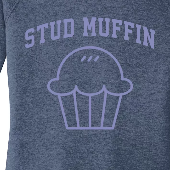 Stud Muffin Gift Women's Perfect Tri Tunic Long Sleeve Shirt