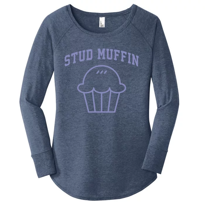 Stud Muffin Gift Women's Perfect Tri Tunic Long Sleeve Shirt