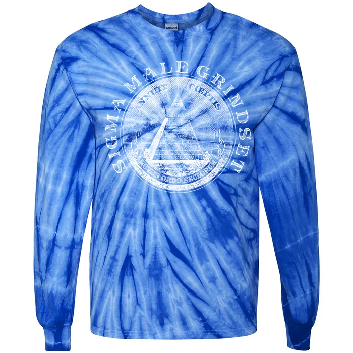 Sigma Male Grindset Gift Tie-Dye Long Sleeve Shirt