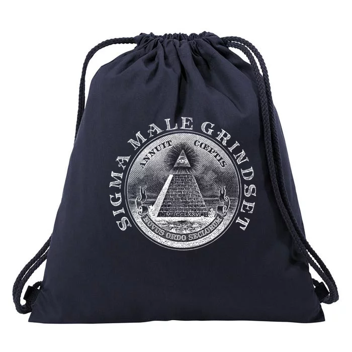 Sigma Male Grindset Gift Drawstring Bag