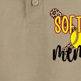 Softball Memaw Grandma Softball Player Memaw Cute Gift Dry Zone Grid Performance Polo