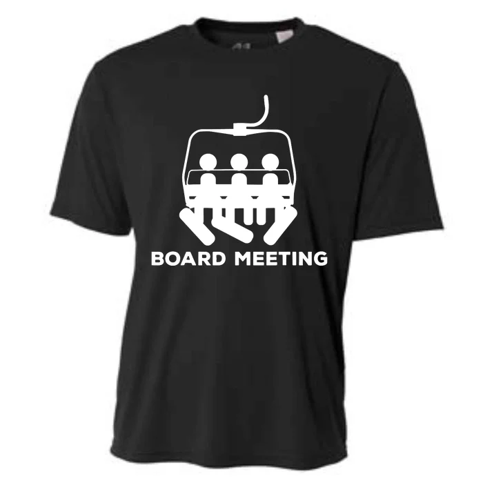 Snowboard Meeting Gift Idea Snowboarding Vacation Skiing Cooling Performance Crew T-Shirt