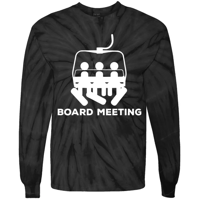 Snowboard Meeting Gift Idea Snowboarding Vacation Skiing Tie-Dye Long Sleeve Shirt