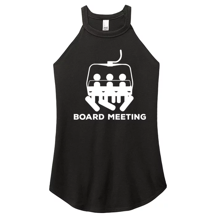 Snowboard Meeting Gift Idea Snowboarding Vacation Skiing Women’s Perfect Tri Rocker Tank