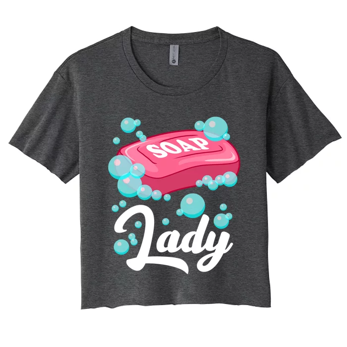 Soap Making Gift Homemade Soap Maker Gift Women's Crop Top Tee