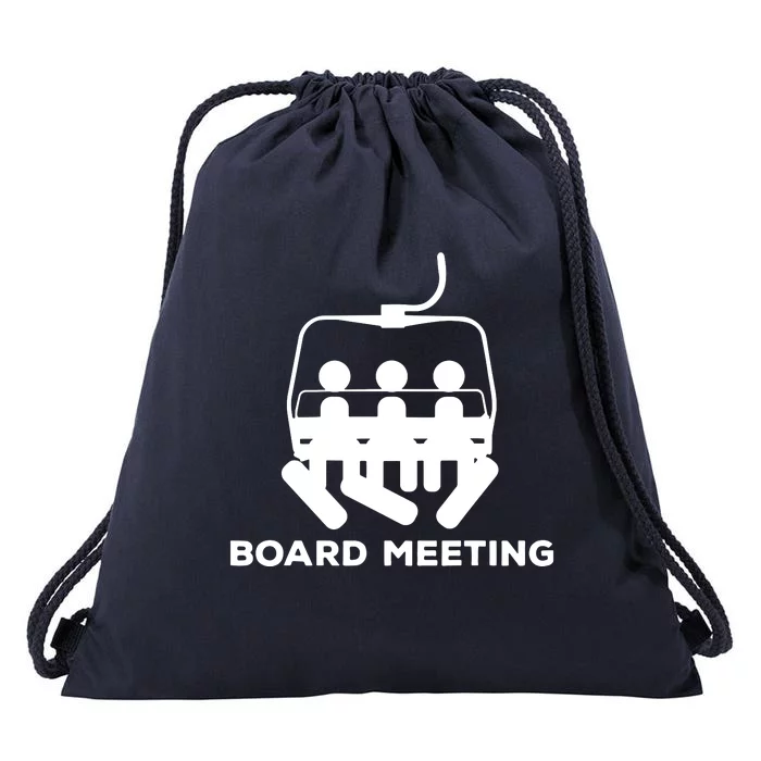 Snowboard Meeting Gift Idea Snowboarding Vacation Skiing Drawstring Bag