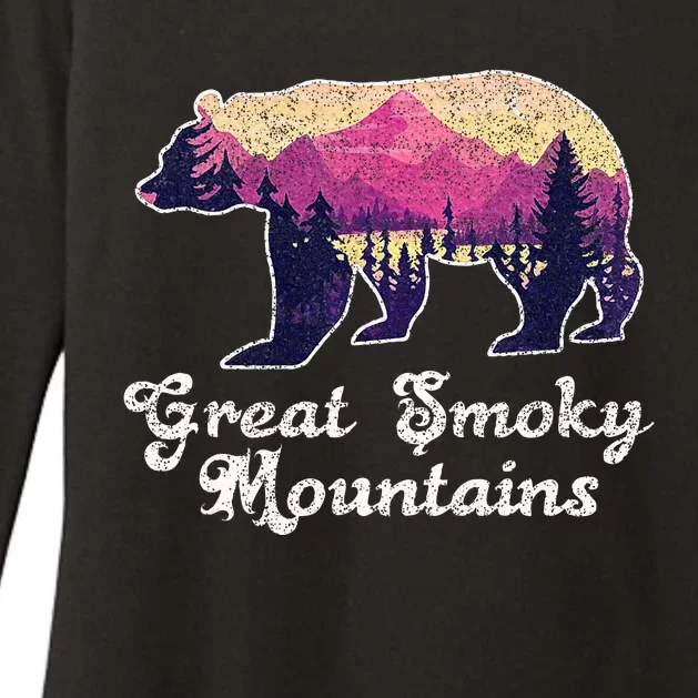 Smoky Mountains Gatlinburg Tennessee Souvenirs Womens CVC Long Sleeve Shirt