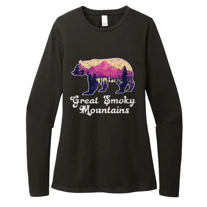 Smoky Mountains Gatlinburg Tennessee Souvenirs Womens CVC Long Sleeve Shirt