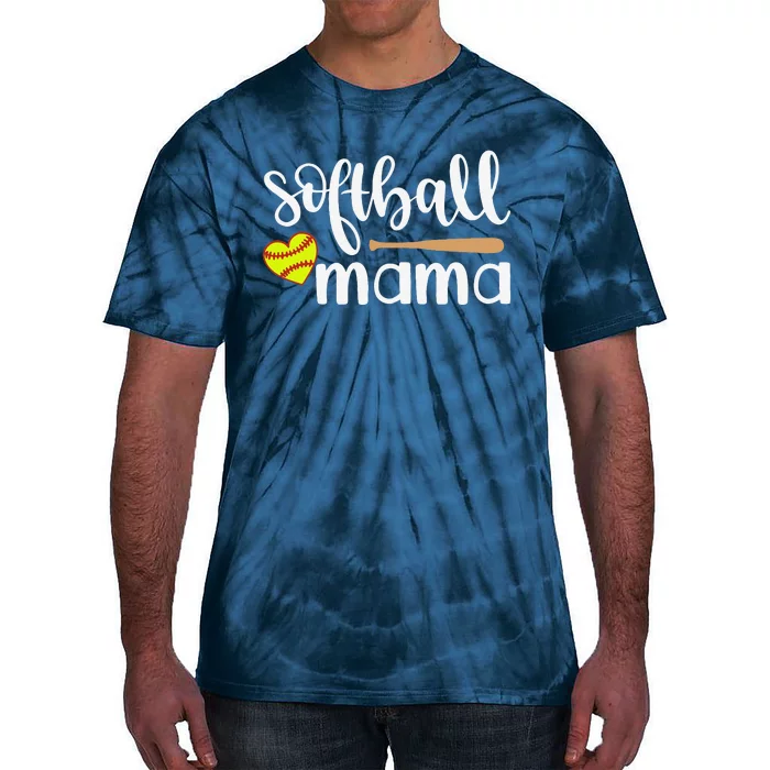 Softball Mom Gift Sports Mom MotherS Day Gift Softball Mama Tie-Dye T-Shirt