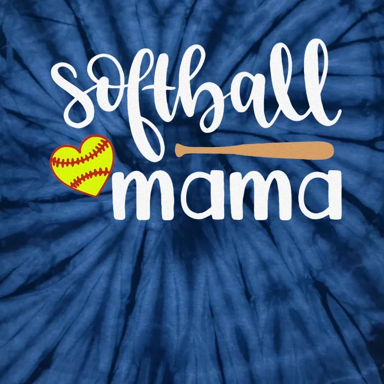 Softball Mom Gift Sports Mom MotherS Day Gift Softball Mama Tie-Dye T-Shirt