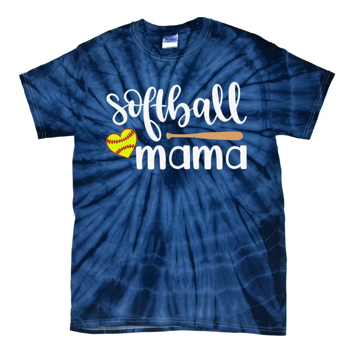 Softball Mom Gift Sports Mom MotherS Day Gift Softball Mama Tie-Dye T-Shirt