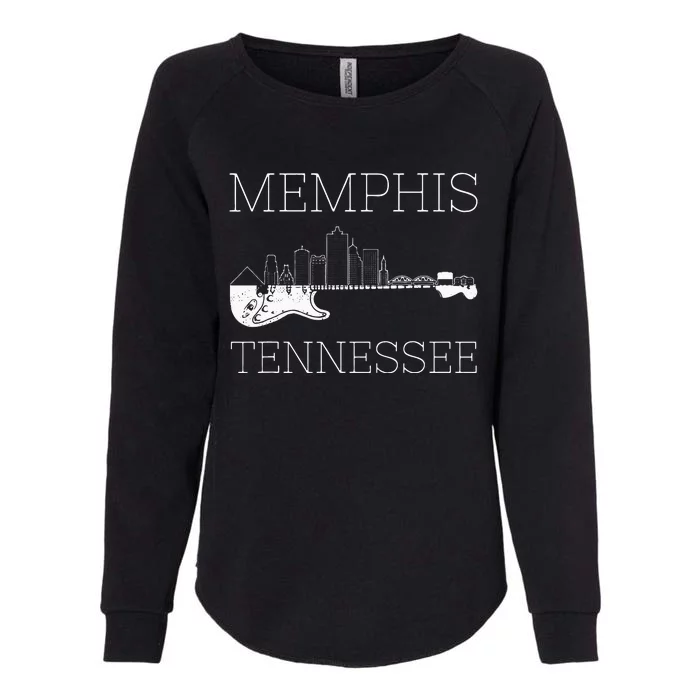 Souvenir Memphis Guitar Music Tennessee Memphis Womens California Wash Sweatshirt