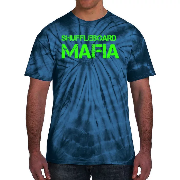 Shuffleboard Mafia Green Tie-Dye T-Shirt