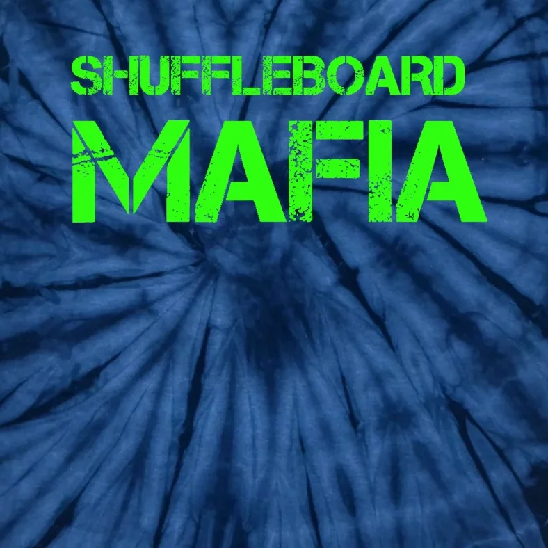 Shuffleboard Mafia Green Tie-Dye T-Shirt