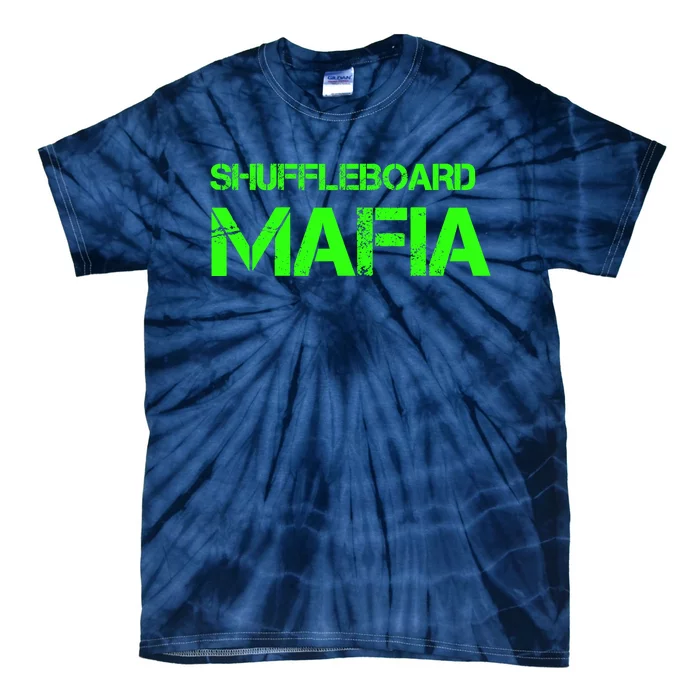 Shuffleboard Mafia Green Tie-Dye T-Shirt