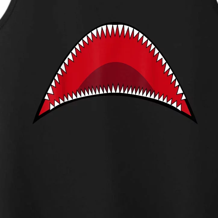 Shark Mouth Graphic Performance Tank