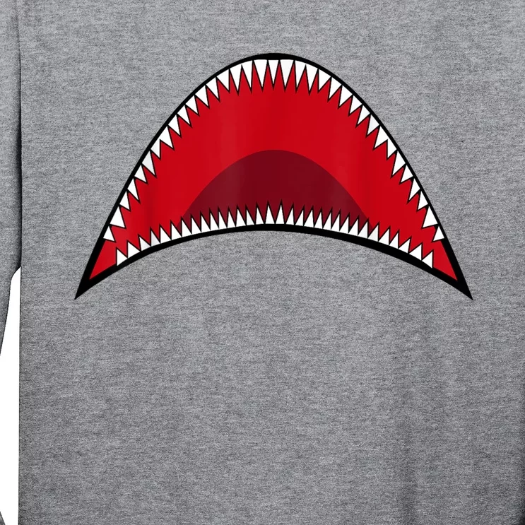 Shark Mouth Graphic Long Sleeve Shirt