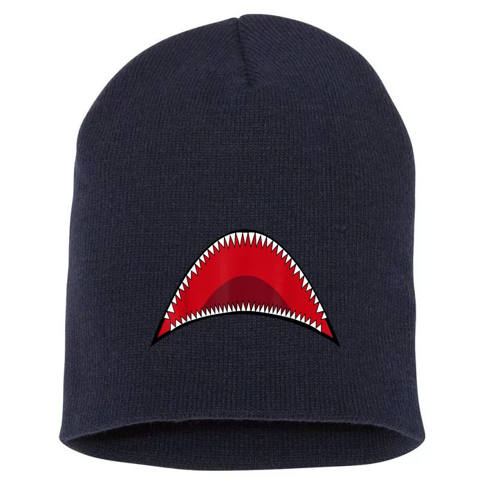 Shark Mouth Graphic Short Acrylic Beanie