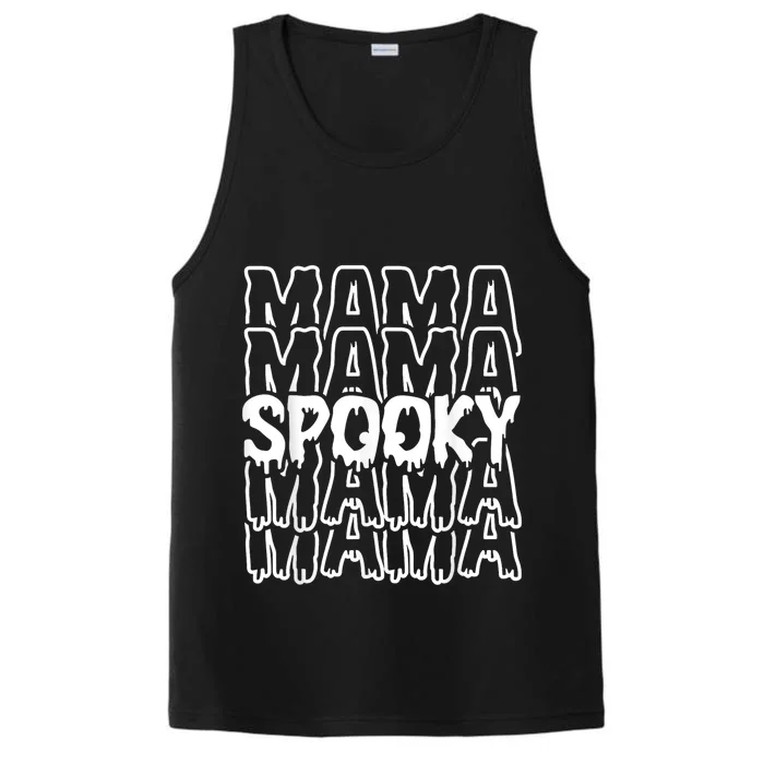 Spooky Mama Ghost Halloween Groovy Retro Trick Or Treat Performance Tank