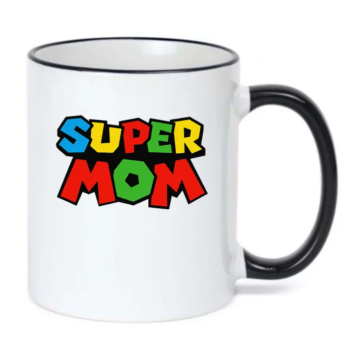 Super Mom Gamer Mothers Day Design Black Color Changing Mug