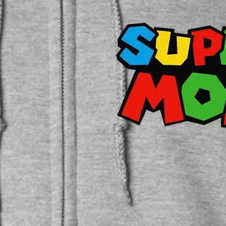 Super Mom Gamer Mothers Day Design Full Zip Hoodie