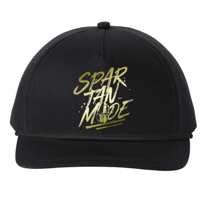 Spartan Mode Gold Gladiator Beast Workout Motivation Gym Cute Gift Snapback Five-Panel Rope Hat