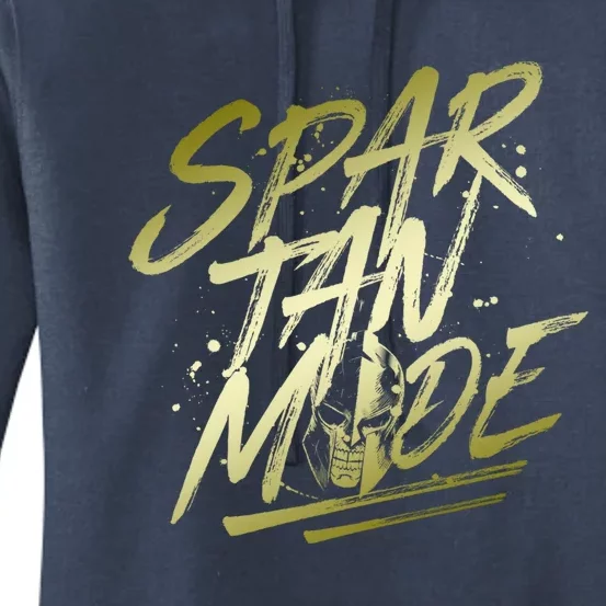 Spartan Mode Gold Gladiator Beast Workout Motivation Gym Cute Gift Women's Pullover Hoodie