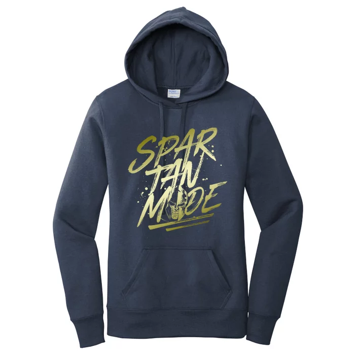 Spartan Mode Gold Gladiator Beast Workout Motivation Gym Cute Gift Women's Pullover Hoodie