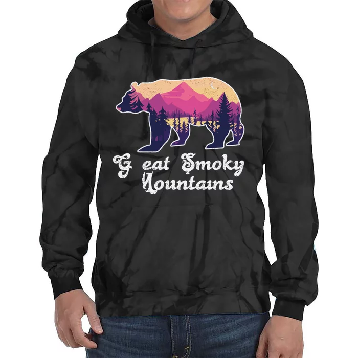 Smoky Mountains Gatlinburg Tennessee Souvenirs Tie Dye Hoodie