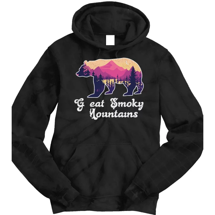 Smoky Mountains Gatlinburg Tennessee Souvenirs Tie Dye Hoodie