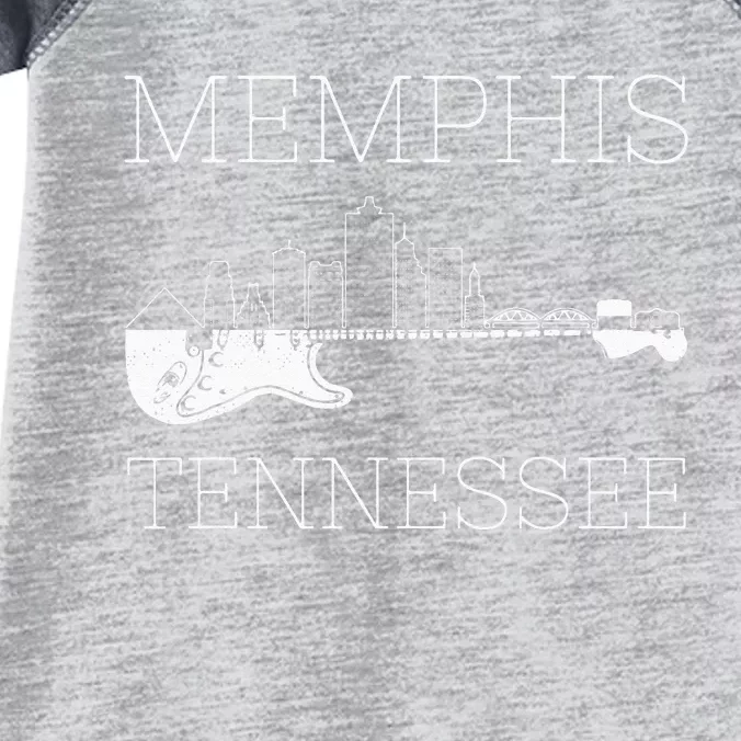 Souvenir Memphis Guitar Music Tennessee Memphis Infant Baby Jersey Bodysuit