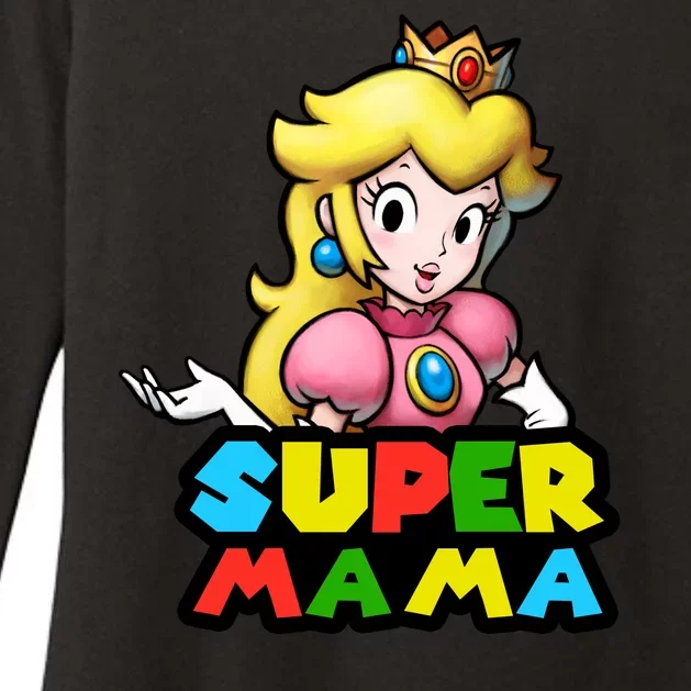 Super Mama Gamer Logo Womens CVC Long Sleeve Shirt