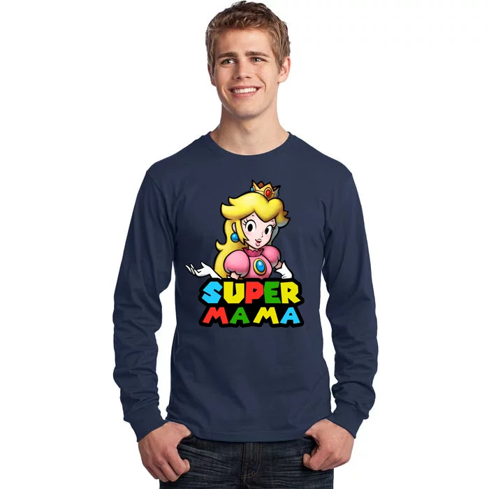 Super Mama Gamer Logo Tall Long Sleeve T-Shirt