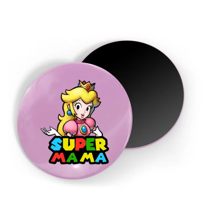 Super Mama Gamer Logo Magnet