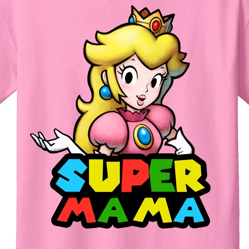 Super Mama Gamer Logo Kids T-Shirt