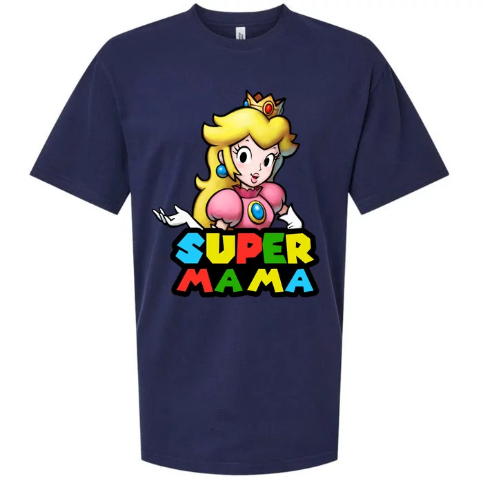 Super Mama Gamer Logo Sueded Cloud Jersey T-Shirt