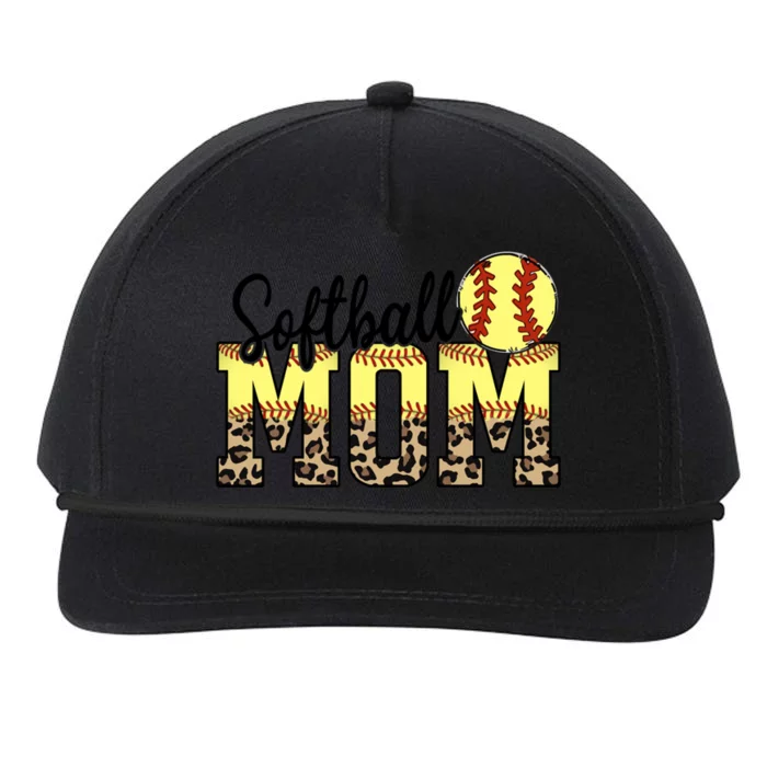 Softball Mom Gift Funny Ball Mom Cute Letter Gift Snapback Five-Panel Rope Hat