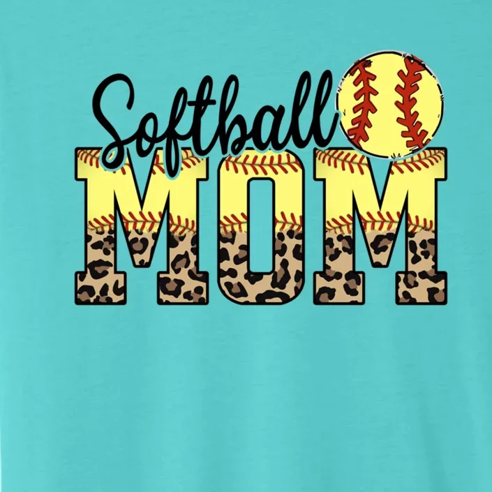 Softball Mom Gift Funny Ball Mom Cute Letter Gift ChromaSoft Performance T-Shirt