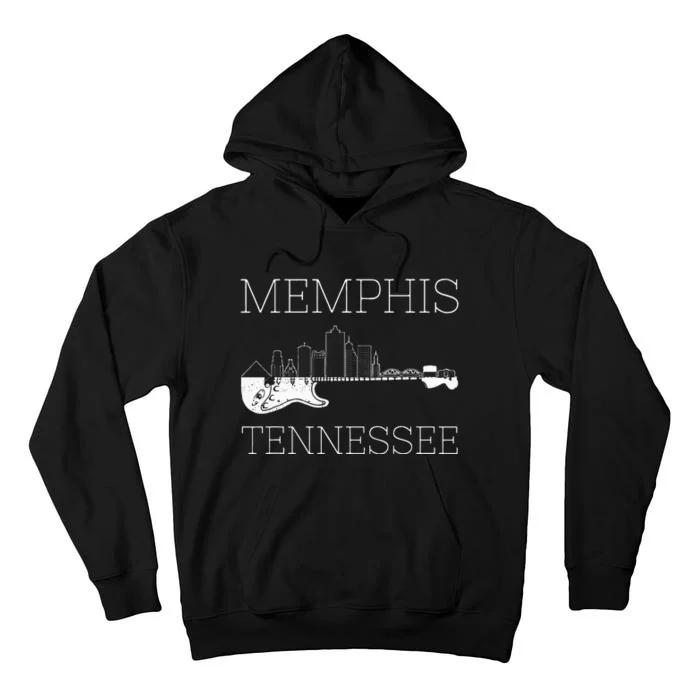 Souvenir Memphis Guitar Music Tennessee Memphis Tall Hoodie