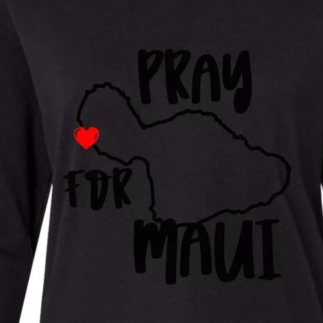 Support Maui Gift Pray For Maui Hawaii Strong Womens Cotton Relaxed Long Sleeve T-Shirt