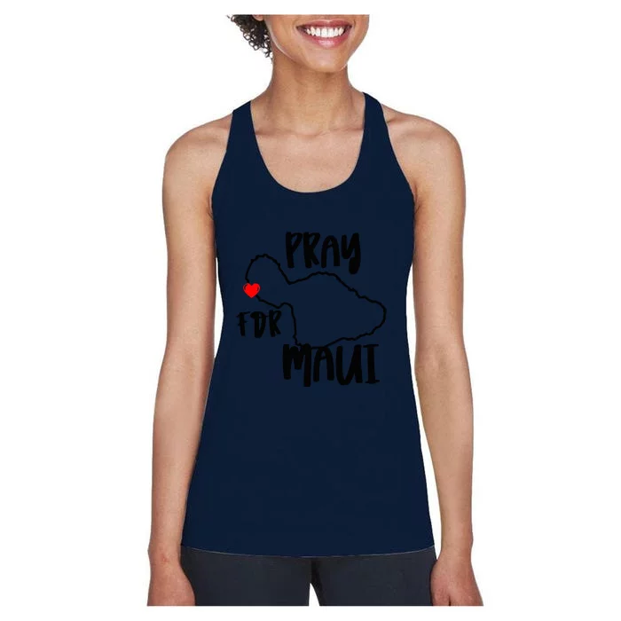 Support Maui Gift Pray For Maui Hawaii Strong Women's Racerback Tank