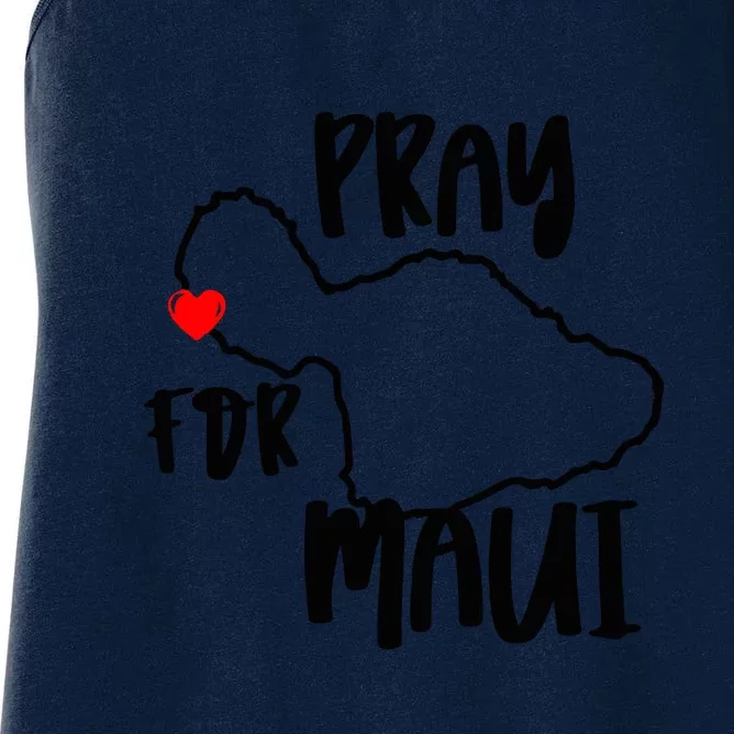 Support Maui Gift Pray For Maui Hawaii Strong Women's Racerback Tank