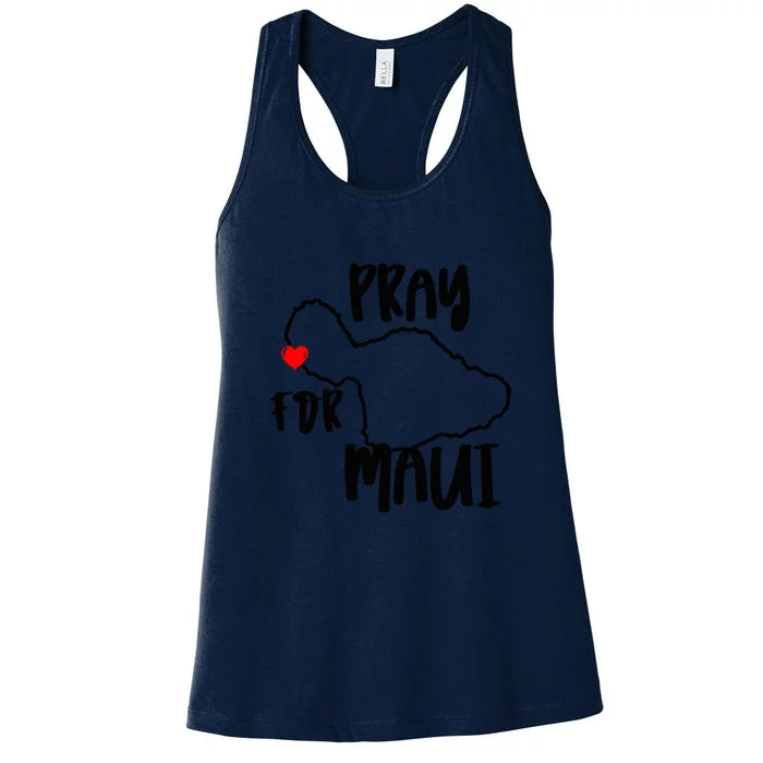 Support Maui Gift Pray For Maui Hawaii Strong Women's Racerback Tank