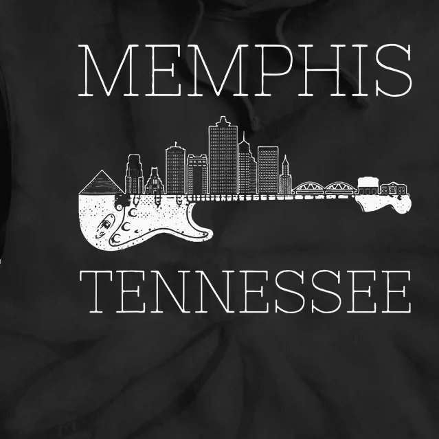 Souvenir Memphis Guitar Music Tennessee Memphis Tie Dye Hoodie