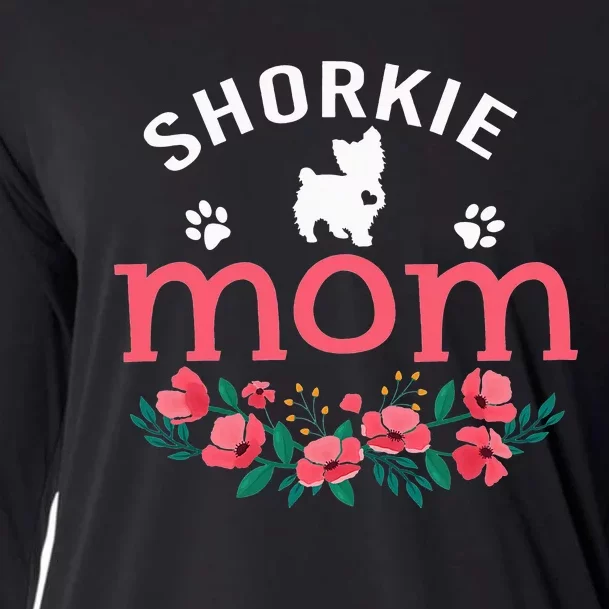 Shorkie Mom Gifts Mama Shorkie Dog Lovers Christmas Cooling Performance Long Sleeve Crew