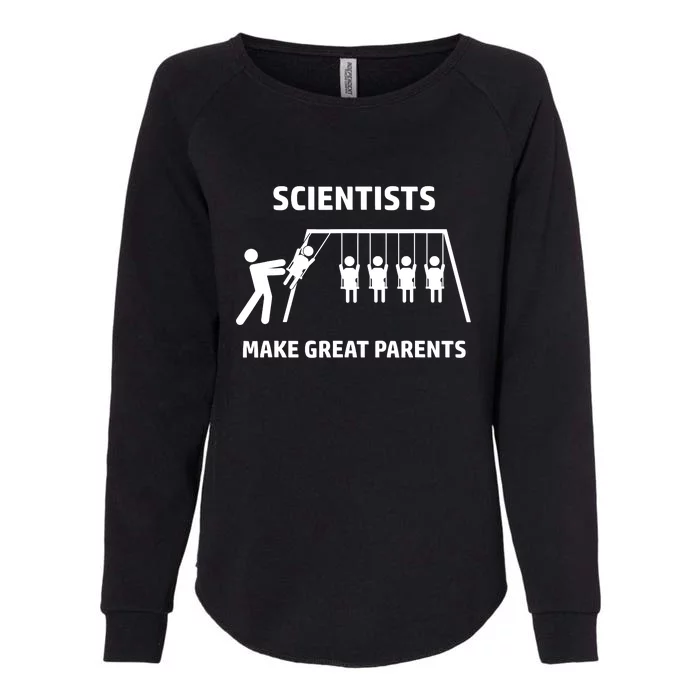 Scientists Make Great Parents Physicians Maths Physics Science Womens California Wash Sweatshirt