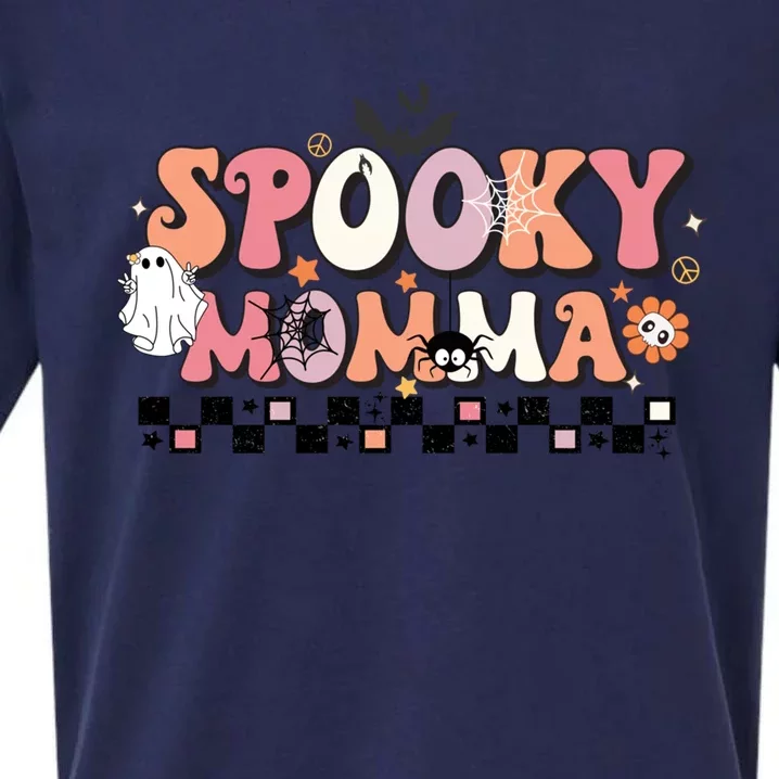 Spooky Momma Gift Halloween Mom Gift Stay Spooky Momma Gift Sueded Cloud Jersey T-Shirt