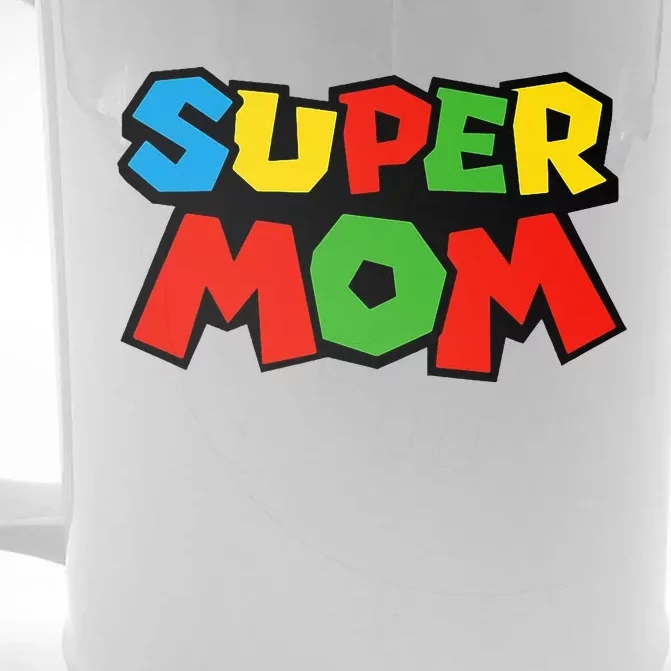 Super Mom Gamer Mothers Day Front & Back Beer Stein